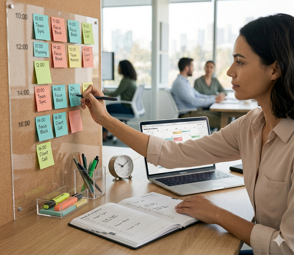 gestao de tempo e produtividade organizando tarefas no trabalho